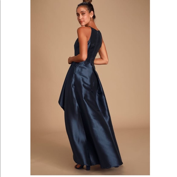 LuLu’s Navy halter dress - Picture 4 of 8